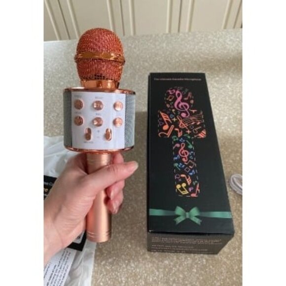 New Kids Microphone for Singing, Wireless Bluetooth Karaoke Microphone for Adult